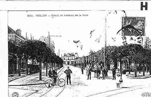 Ville de MELUN Carte postale ancienne