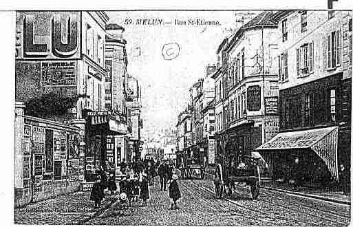 Ville de MELUN Carte postale ancienne