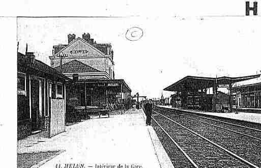 Ville de MELUN Carte postale ancienne