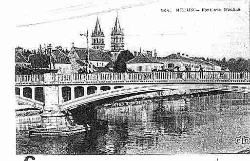 Ville de MELUN Carte postale ancienne