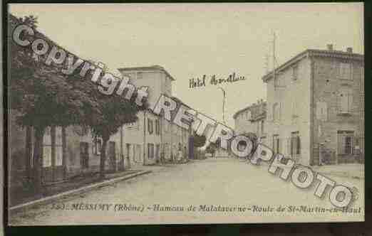 Ville de MESSIMY Carte postale ancienne