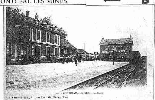 Ville de MONTCEAULESMINES Carte postale ancienne