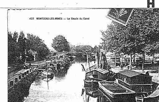 Ville de MONTCEAULESMINES Carte postale ancienne