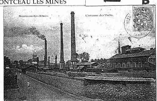 Ville de MONTCEAULESMINES Carte postale ancienne