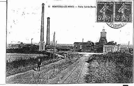 Ville de MONTCEAULESMINES Carte postale ancienne