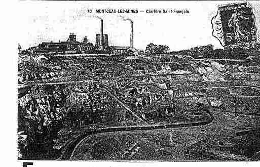 Ville de MONTCEAULESMINES Carte postale ancienne