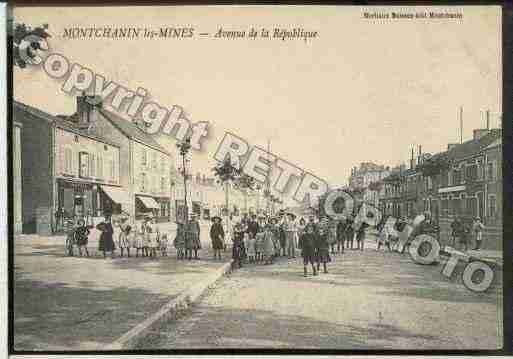 Ville de MONTCHANIN Carte postale ancienne