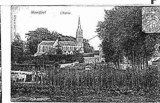 Ville de MONTFORTLEGESNOIS Carte postale ancienne