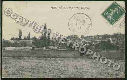 Ville de MONTGE Carte postale ancienne