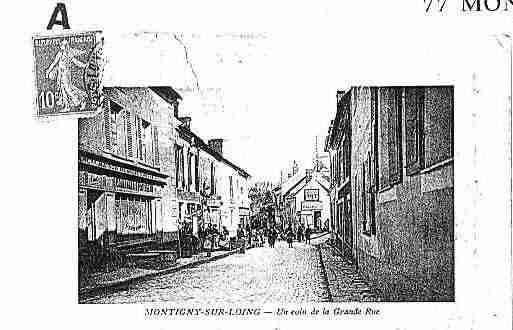 Ville de MONTIGNYSURLOING Carte postale ancienne