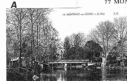 Ville de MONTIGNYSURLOING Carte postale ancienne