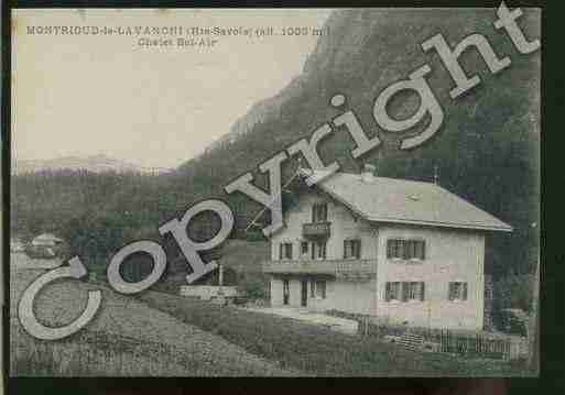 Ville de MONTRIOND Carte postale ancienne