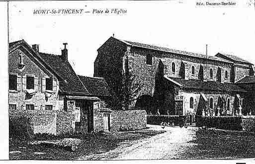 Ville de MONTSAINTVINCENT Carte postale ancienne