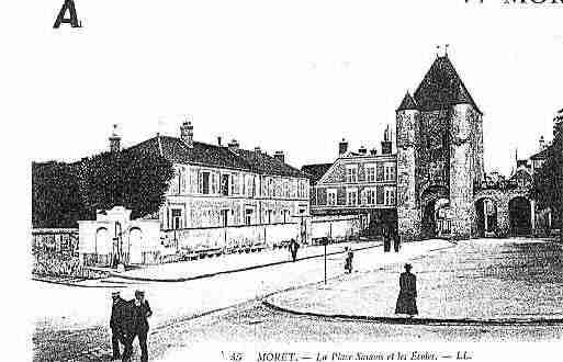 Ville de MORETSURLOING Carte postale ancienne