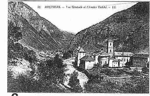 Ville de MOUTIERSTARENTAISE Carte postale ancienne