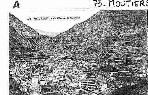 Ville de MOUTIERSTARENTAISE Carte postale ancienne