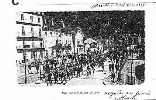 Ville de MOUTIERSTARENTAISE Carte postale ancienne