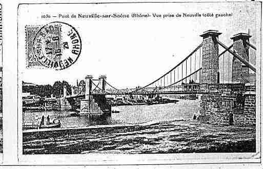 Ville de NEUVILLESURSAONE Carte postale ancienne