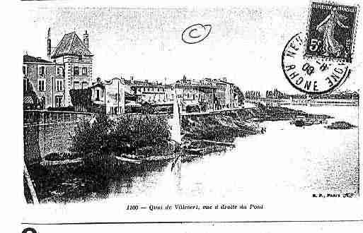 Ville de NEUVILLESURSAONE Carte postale ancienne