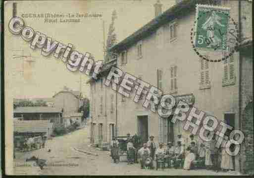 Ville de ODENAS Carte postale ancienne