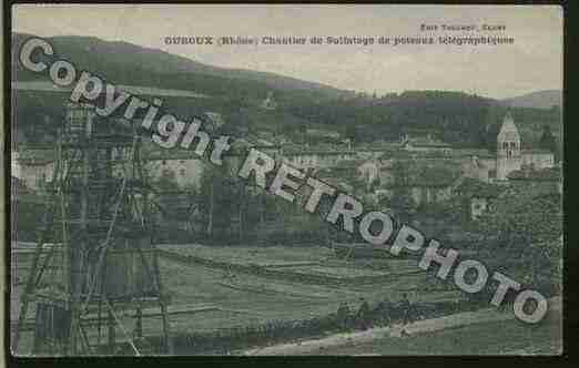 Ville de OUROUX Carte postale ancienne