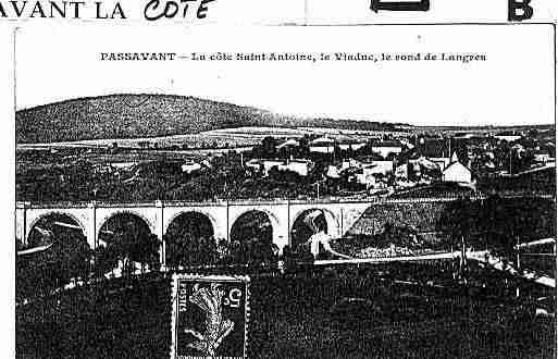 Ville de PASSAVANTLAROCHERE Carte postale ancienne