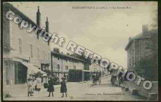 Ville de PONTANEVAUX Carte postale ancienne