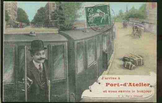 Ville de PORTD\'ATELIER Carte postale ancienne