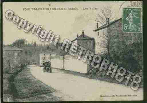 Ville de POULELESECHARMEAUX Carte postale ancienne