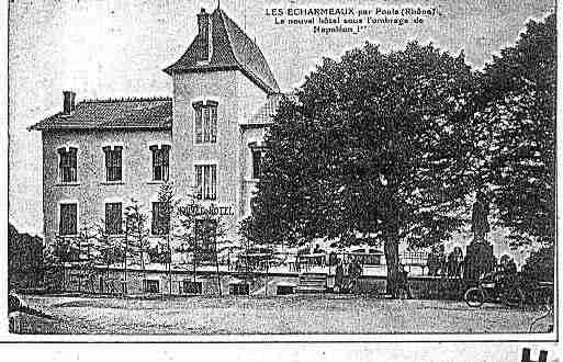 Ville de POULELESECHARMEAUX Carte postale ancienne