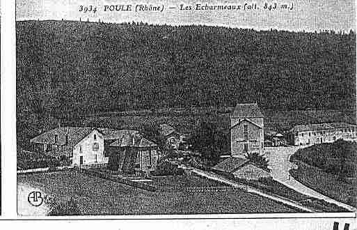 Ville de POULELESECHARMEAUX Carte postale ancienne