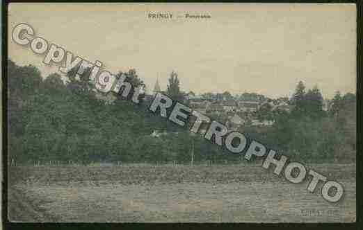 Ville de PRINGY Carte postale ancienne