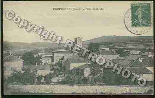 Ville de PROPIERES Carte postale ancienne