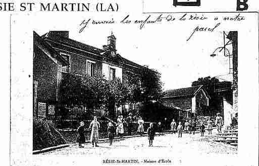 Ville de RESIESTMARTIN(LA) Carte postale ancienne