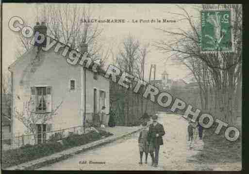 Ville de SAACYSURMARNE Carte postale ancienne