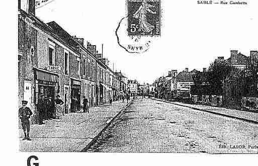 Ville de SABLESURSARTHE Carte postale ancienne