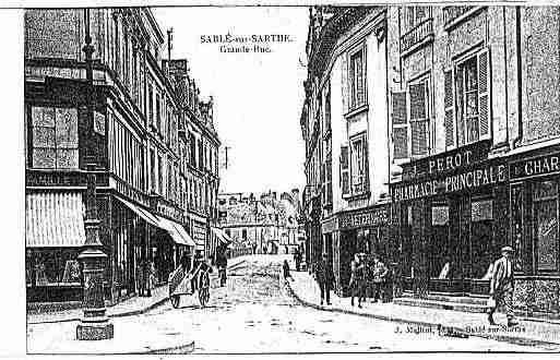 Ville de SABLESURSARTHE Carte postale ancienne