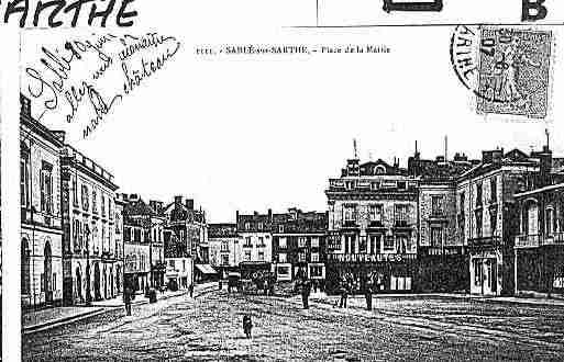 Ville de SABLESURSARTHE Carte postale ancienne