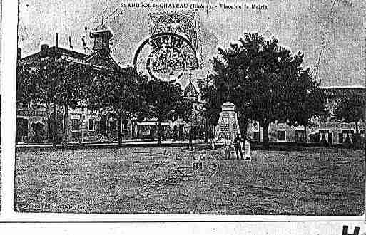 Ville de SAINTANDEOLLECHATEAU Carte postale ancienne