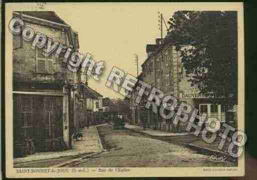 Ville de SAINTBONNETDEJOUX Carte postale ancienne