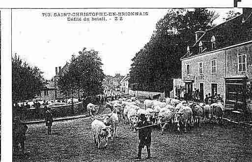 Ville de SAINTCHRISTOPHEENBRIONNAIS Carte postale ancienne