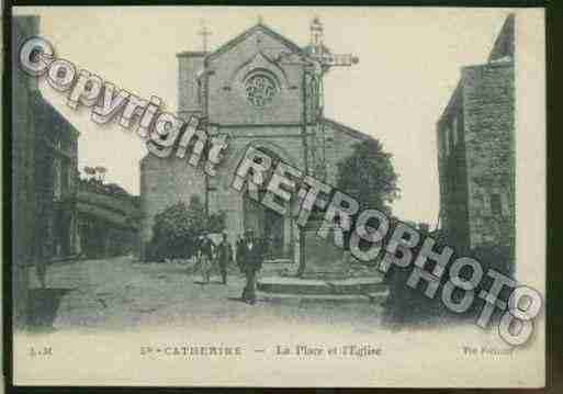 Ville de SAINTECATHERINE Carte postale ancienne