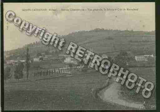 Ville de SAINTECATHERINE Carte postale ancienne