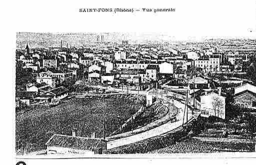 Ville de SAINTFONS Carte postale ancienne