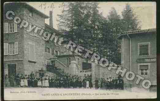 Ville de SAINTGENISL\'ARGENTIERE Carte postale ancienne