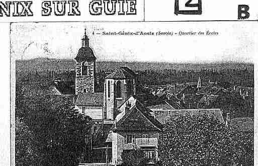 Ville de SAINTGENIXSURGUIERS Carte postale ancienne