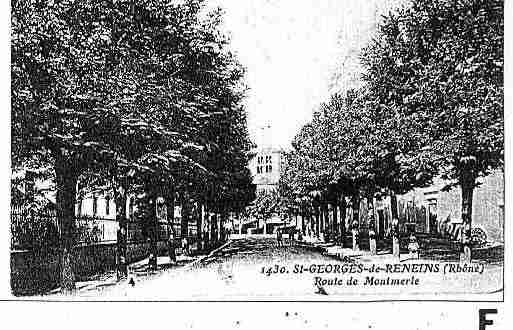 Ville de SAINTGEORGESDERENEINS Carte postale ancienne