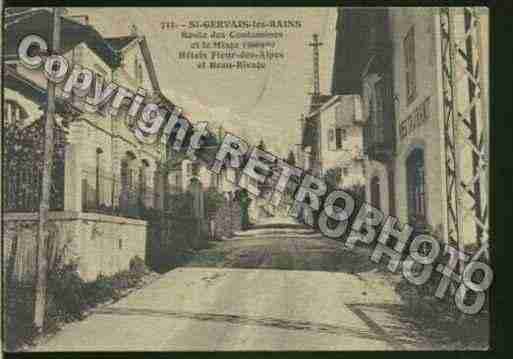 Ville de SAINTGERVAISLESBAINS Carte postale ancienne