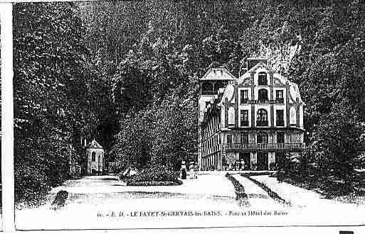 Ville de SAINTGERVAISLESBAINS Carte postale ancienne