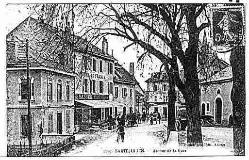 Ville de SAINTJULIENENGENEVOIS Carte postale ancienne